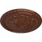Ekena Millwork Richmond Ceiling Medallion (Fits Canopies up to 2 5/8"), Hand-Painted Copper Penny, 18"OD x 1 3/8"P CM18RICPS - alternate 3